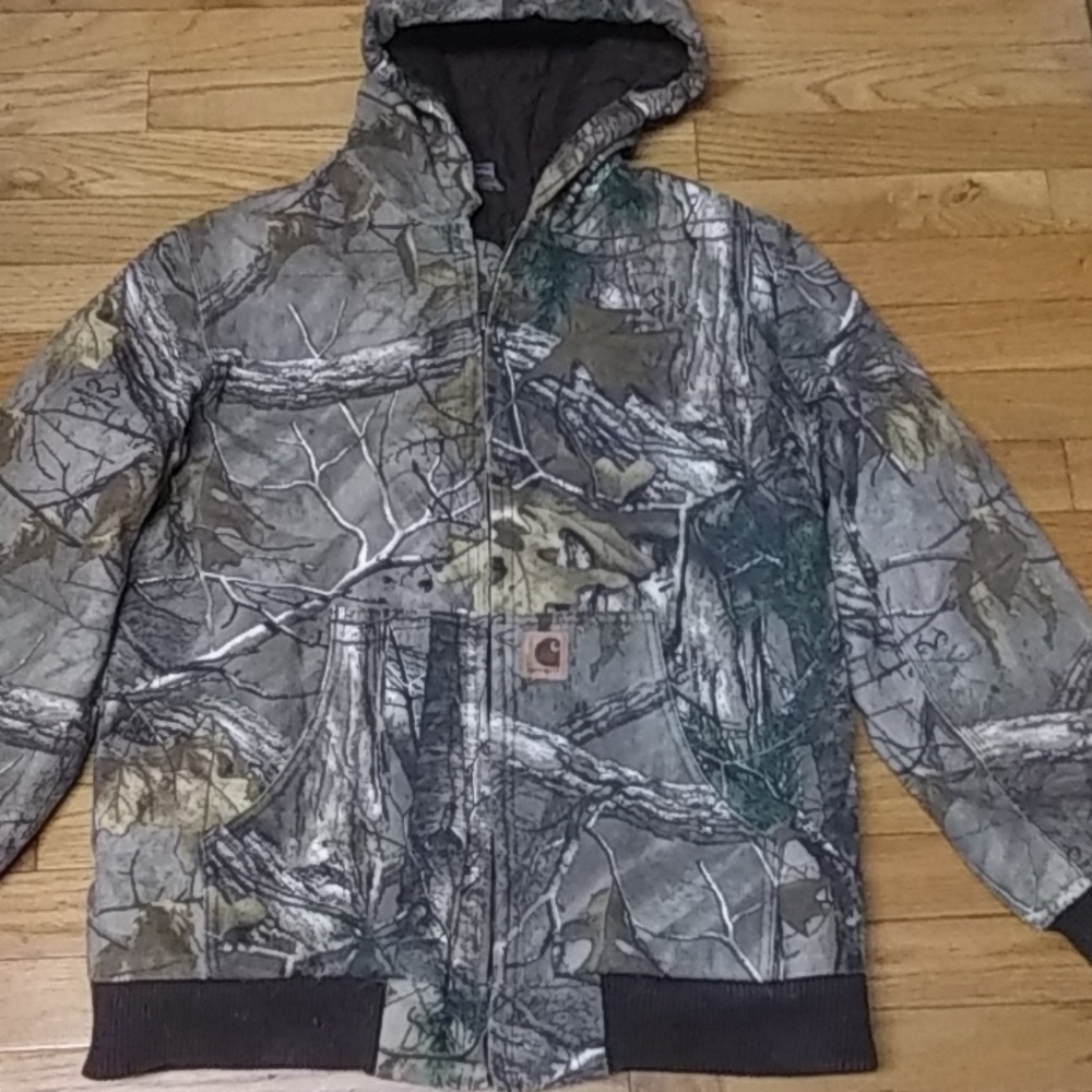Boys Camouflage Carhart Coat